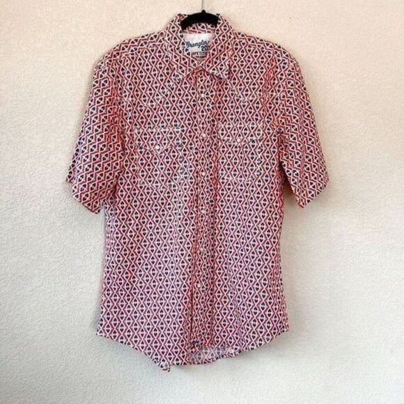 NEW! Wrangler Men's 20X Competition Short Sleeve Western Snap Shirt Size Medium - Picture 8 of 8
